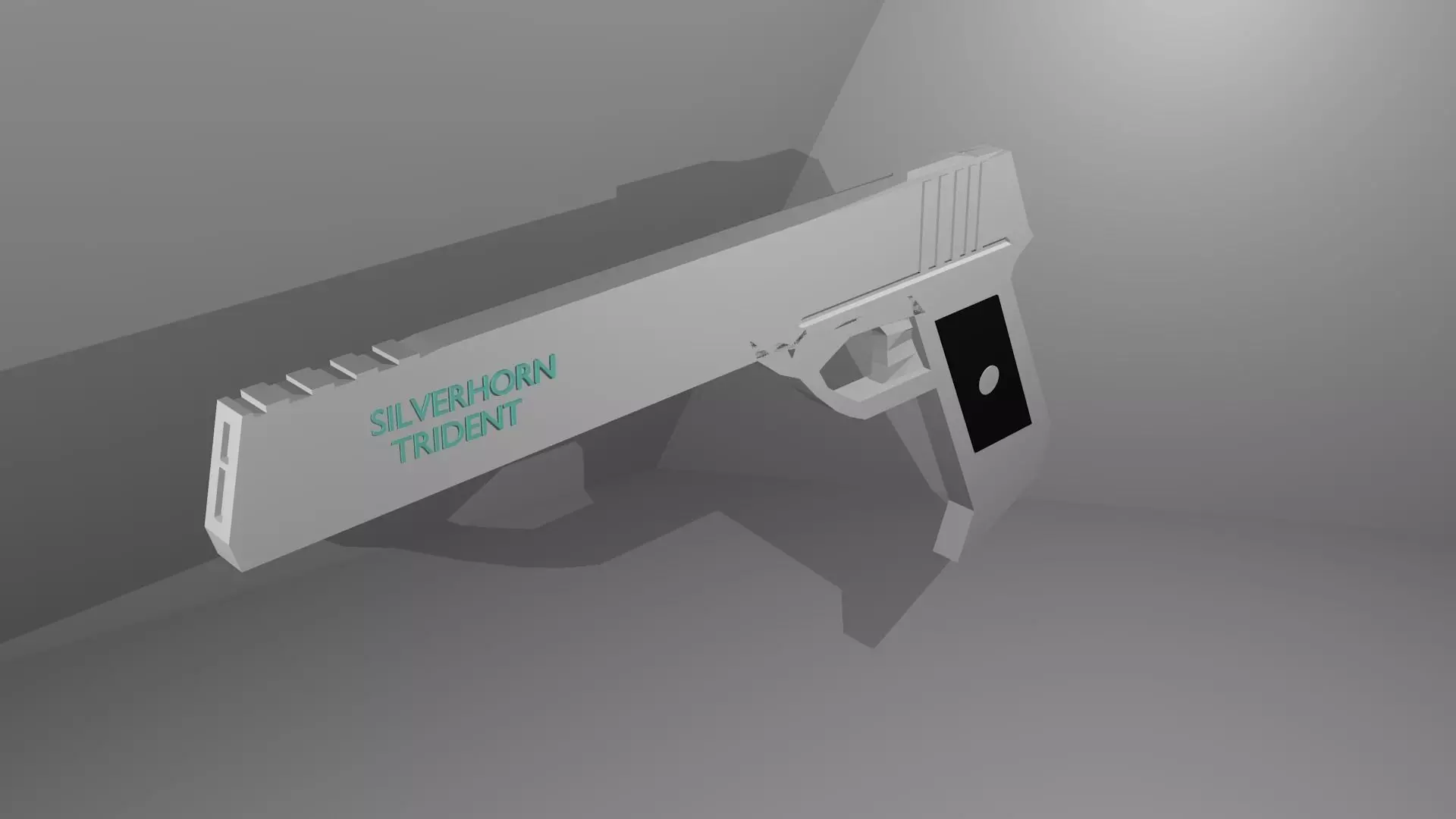 silverhorn trident Low-poly 3D model_0