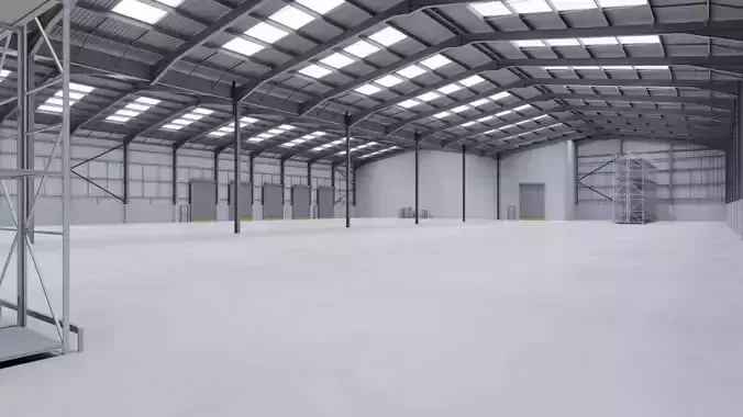 Warehouse Interior 12 Low-poly 3D model