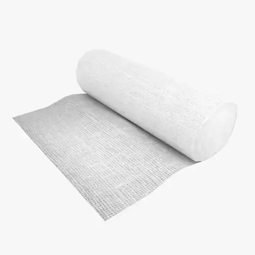Gauze Bandage Roll Unpacked Low-poly 3D model