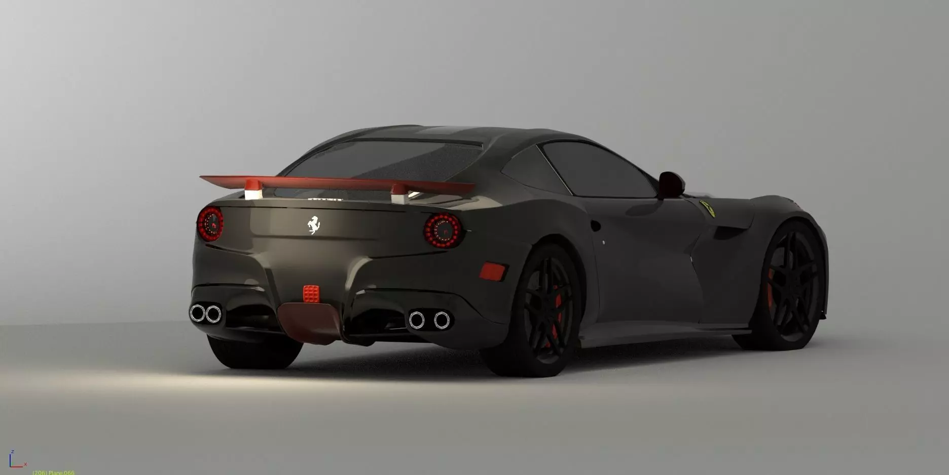 ferrari california sports car 3D model_0