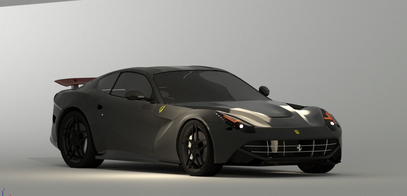 ferrari california sports car 3D model_2