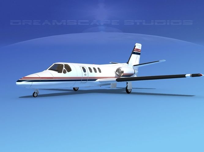 Cessna 500 Citation I V04 3D model