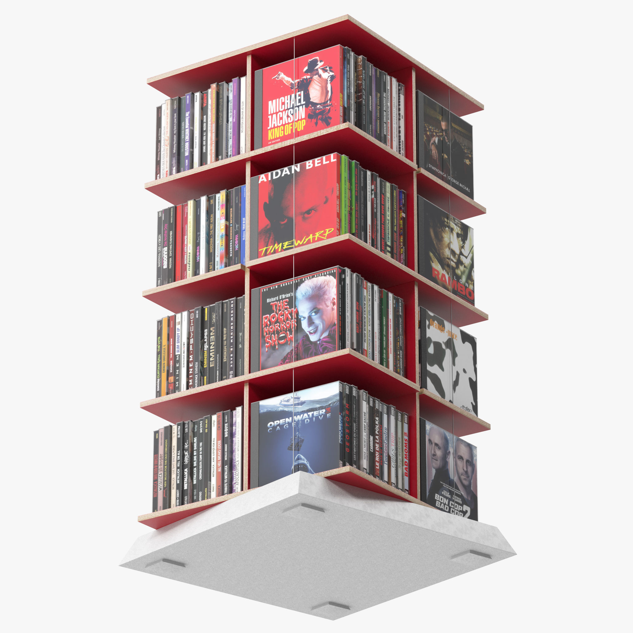 Shelf Musikstapler 3D model_2