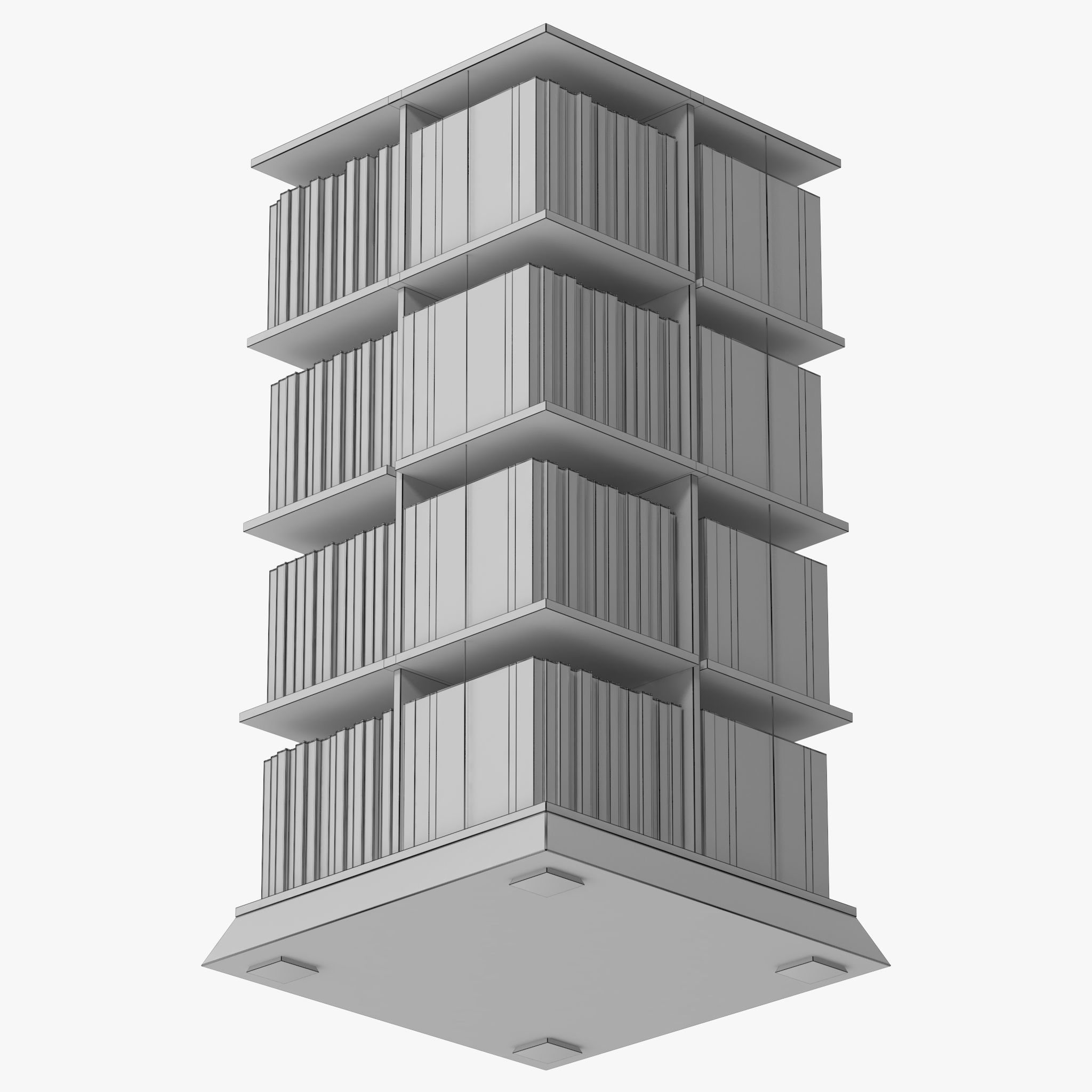 Shelf Musikstapler 3D model_12