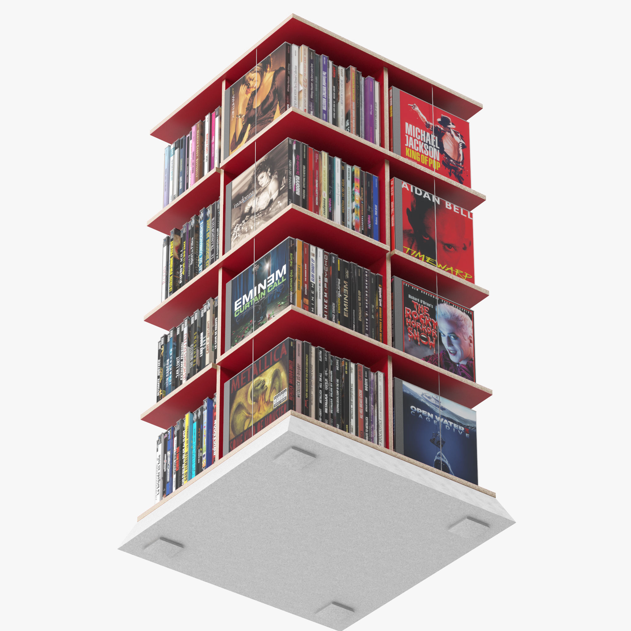 Shelf Musikstapler 3D model_9