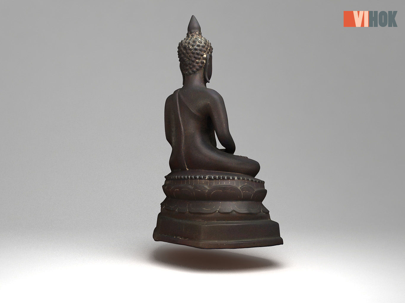 Ancient Buddhas  Low-poly 3D model_5