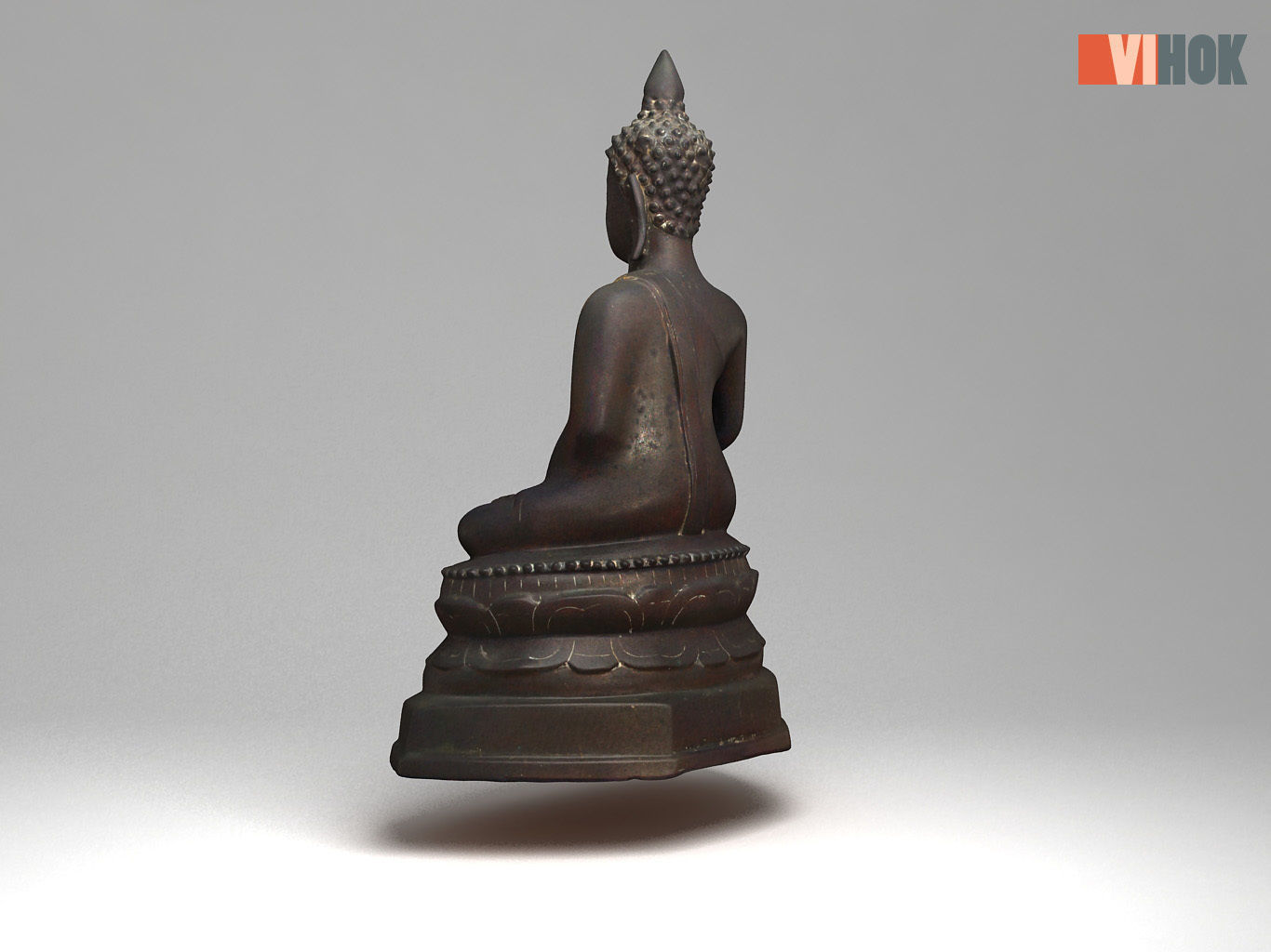 Ancient Buddhas  Low-poly 3D model_3