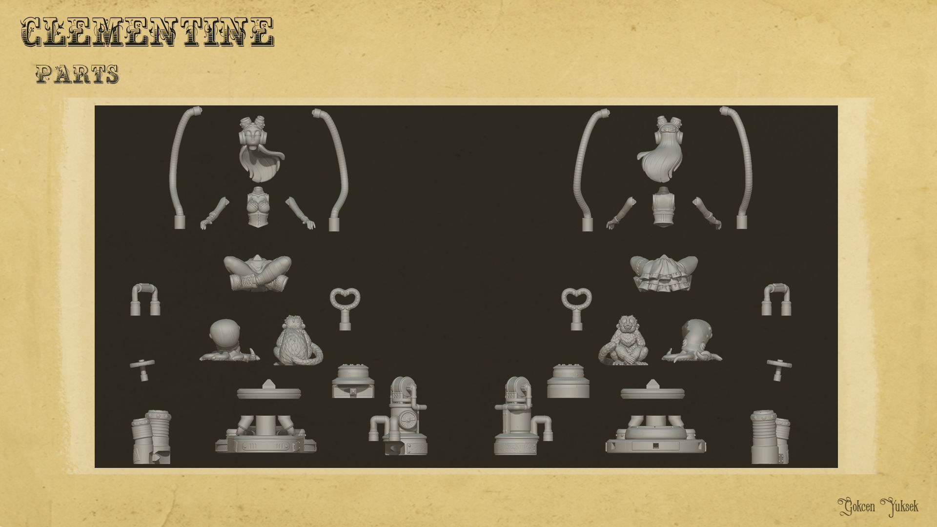 Clementine Free 3D print model_1