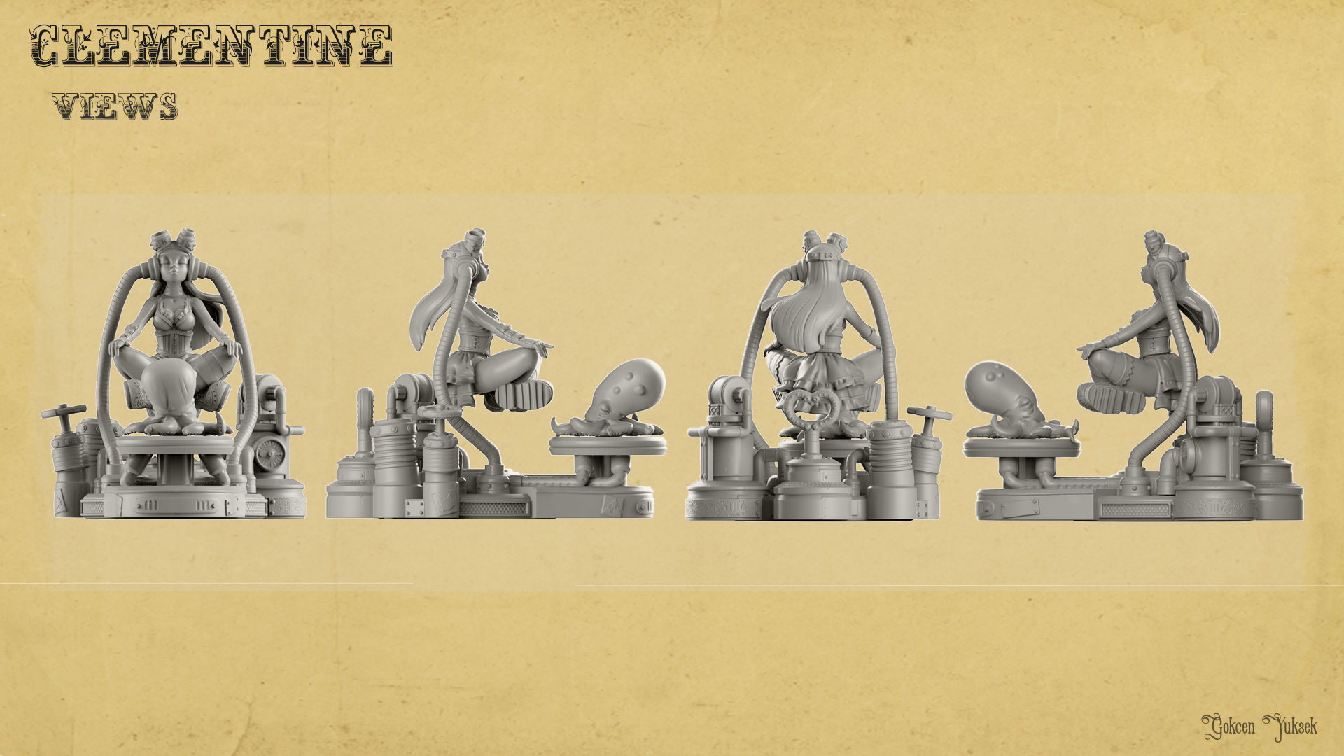 Clementine Free 3D print model_2