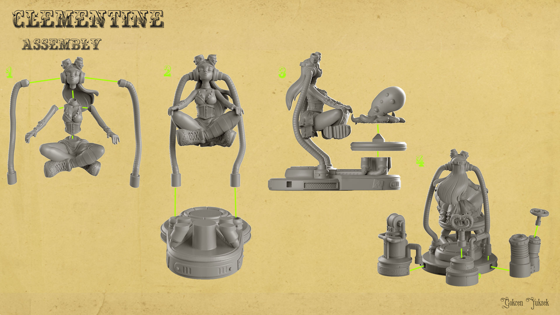 Clementine Free 3D print model_6