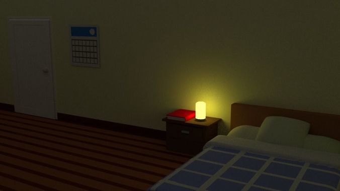 bed room for boys or girls 3D model