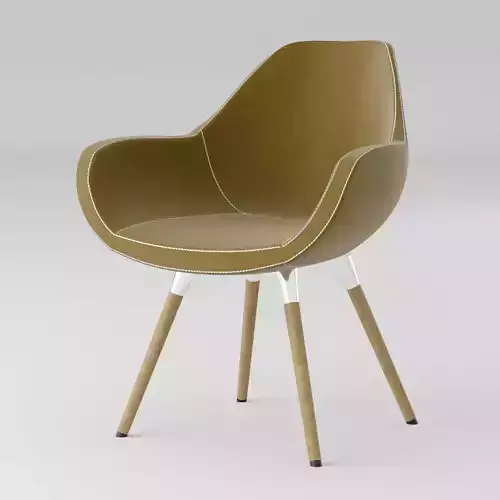 Brown fabric office chair
