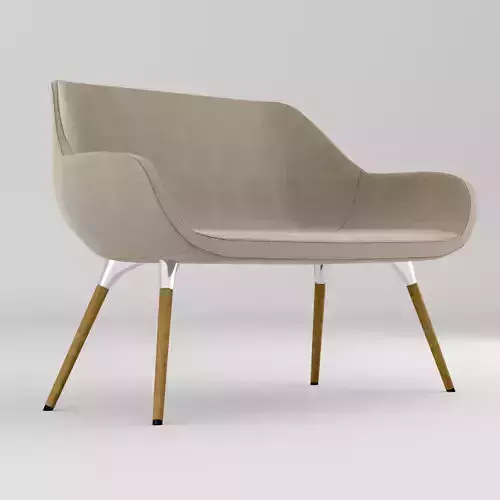 Beige fabric office chair