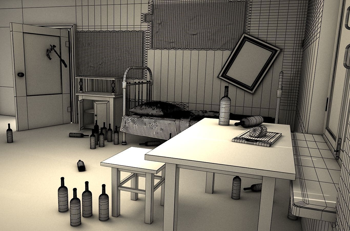house of an alcoholic 3D model_3