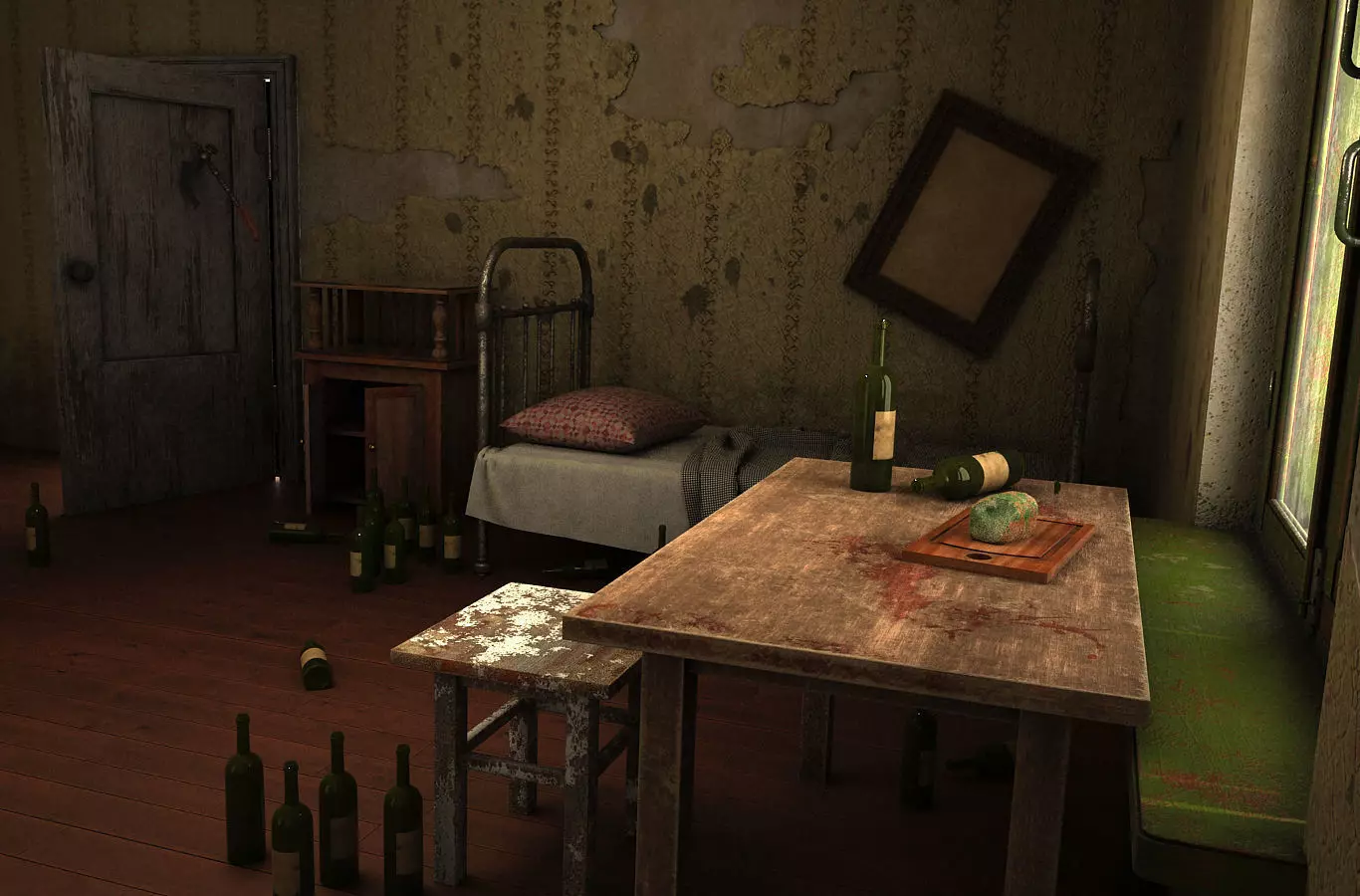 house of an alcoholic 3D model_0