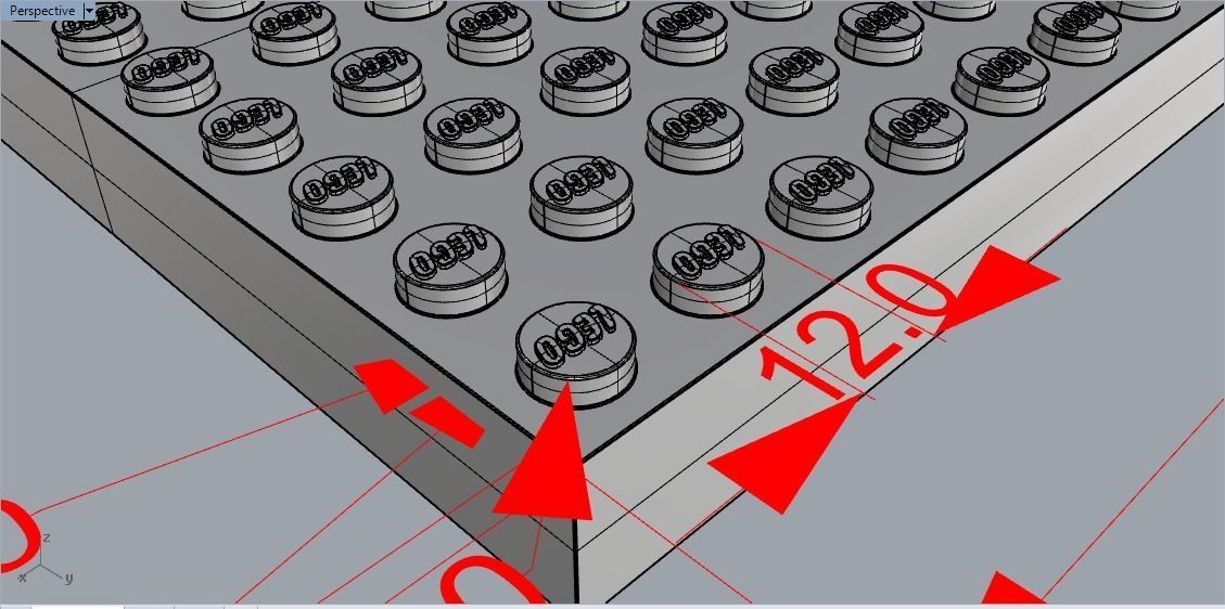 Brick 10x20 undersite studs Ready For Games and Printable 3D print model_14