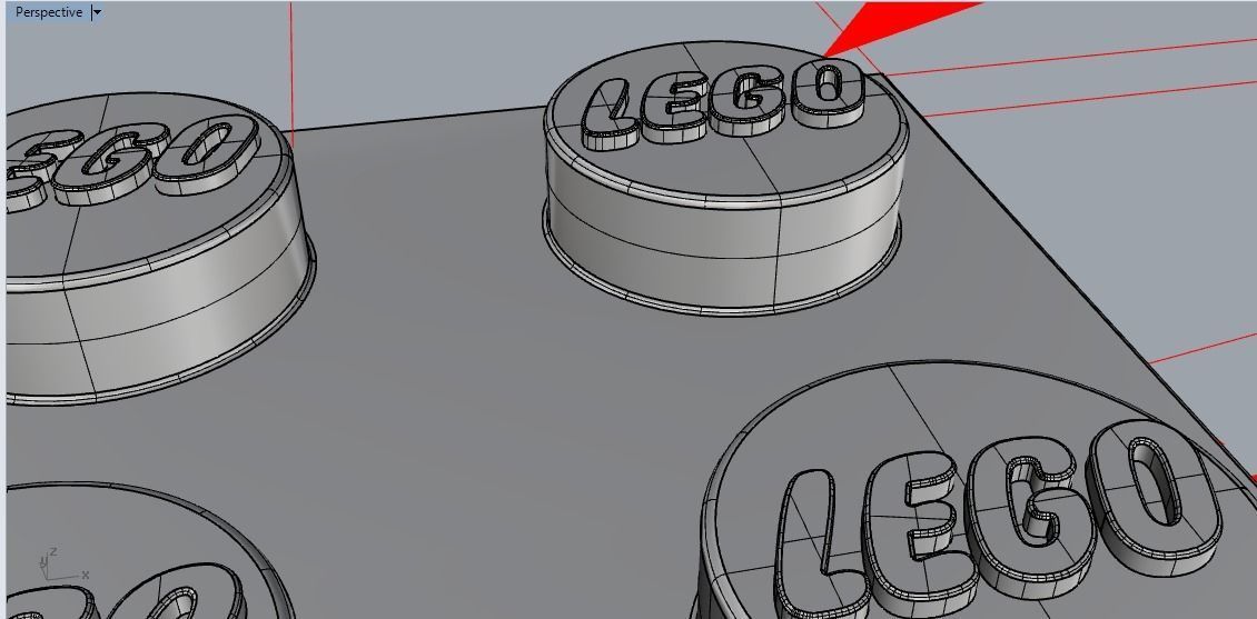 Brick 10x20 undersite studs Ready For Games and Printable 3D print model_7