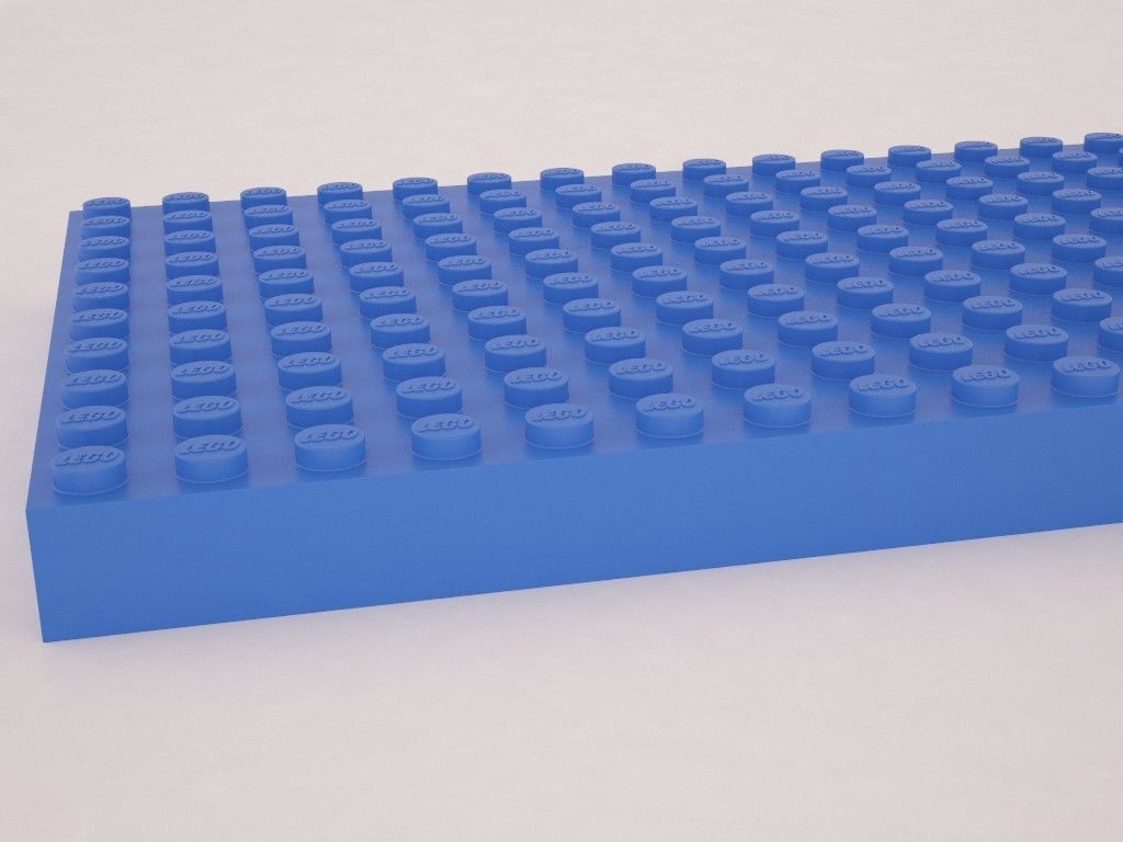 Brick 10x20 undersite studs Ready For Games and Printable 3D print model_4