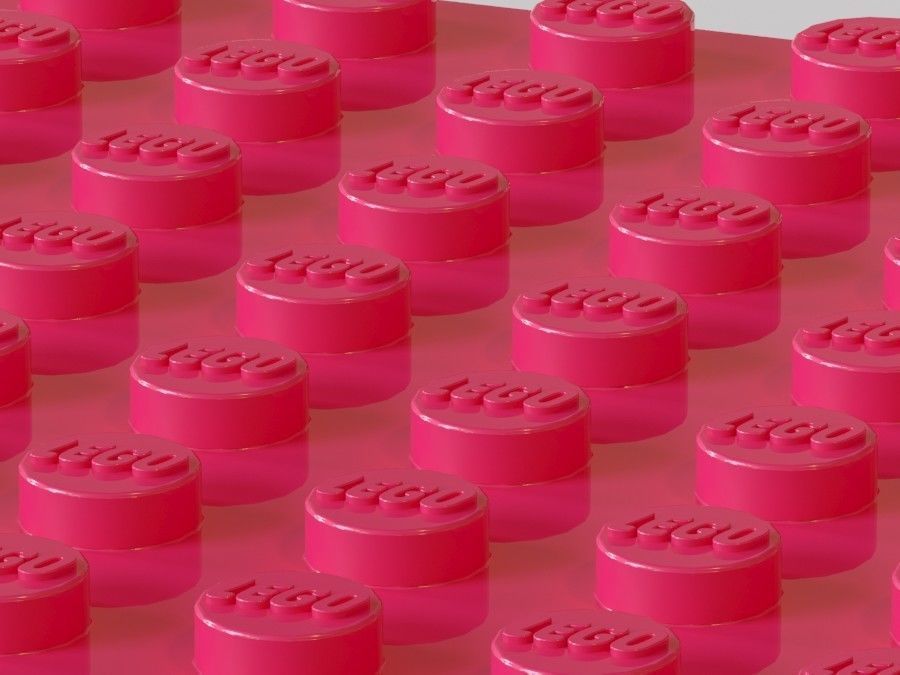 Brick 10x20 undersite studs Ready For Games and Printable 3D print model_2