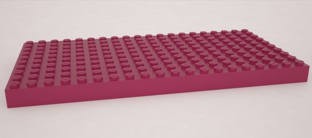 Brick 10x20 undersite studs Ready For Games and Printable 3D print model_11