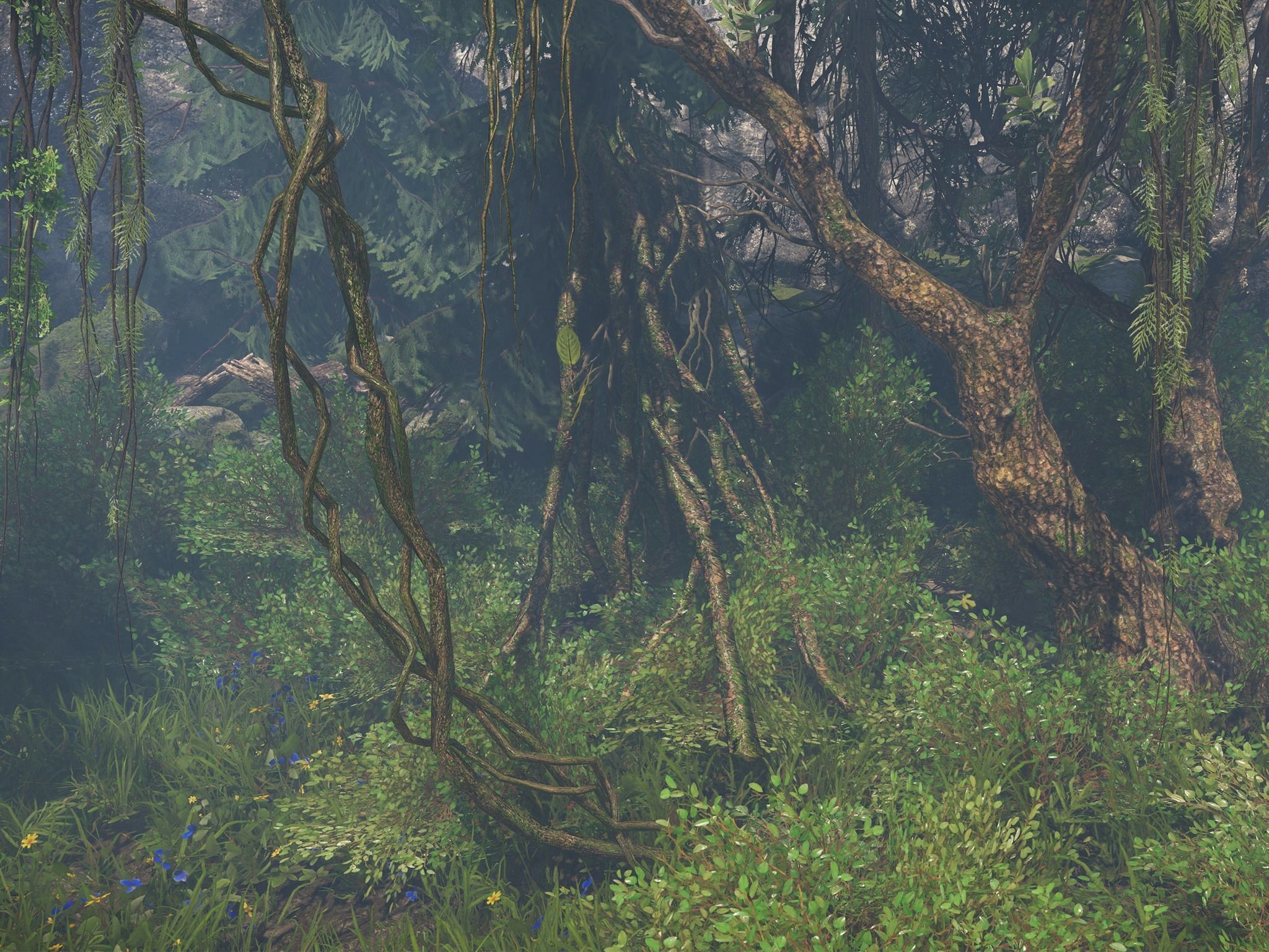 Nature Assets - Forest Vines Pack Low-poly 3D model_2