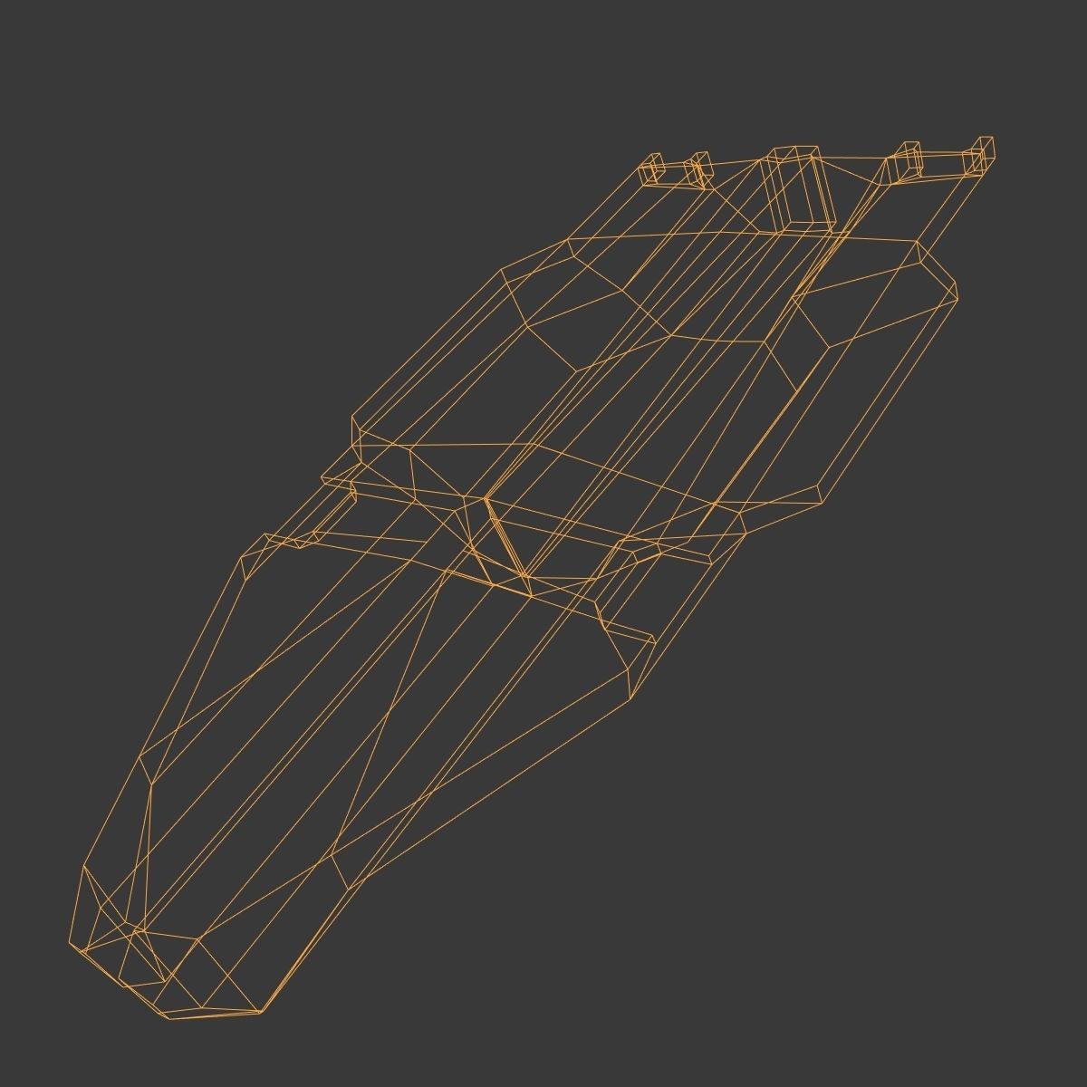 StarFreighter star wars spaceship Low-poly 3D model_17