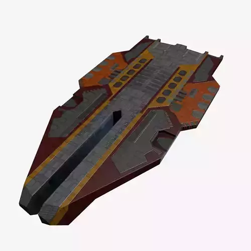StarFreighter star wars spaceship Low-poly 3D model