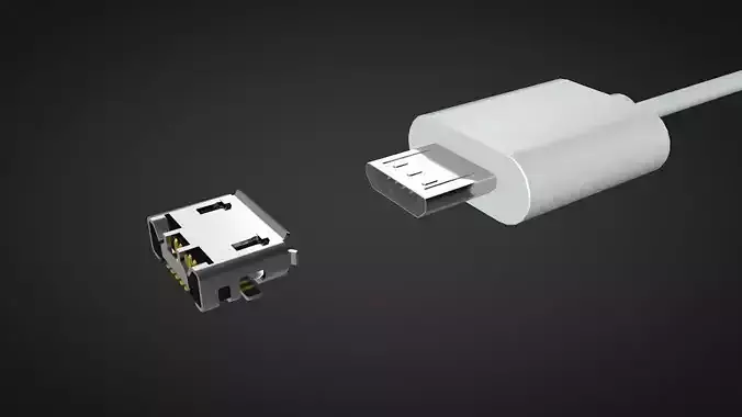 Micro USB Male and Female Connector