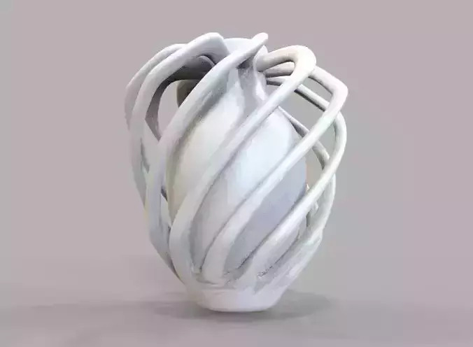 Vase 08 Low-poly 3D model