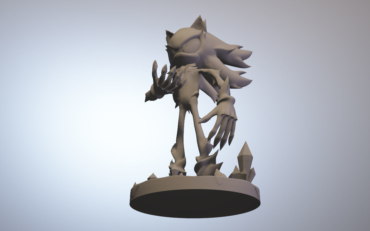 Mephiles the Dark Sonic X 3D print model_3