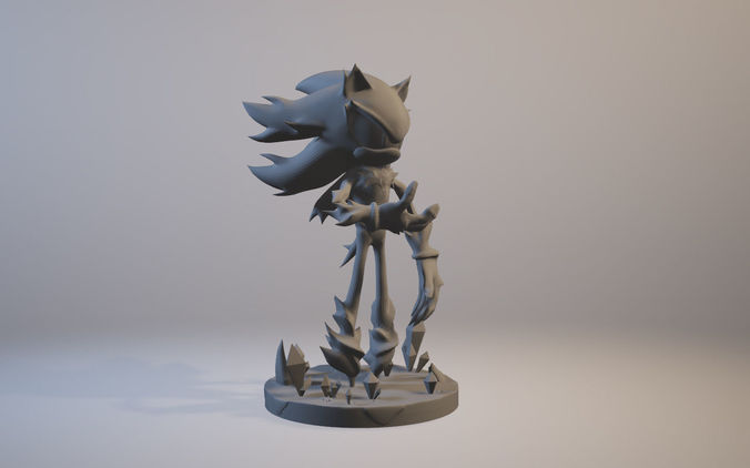 Mephiles the Dark Sonic X 3D print model