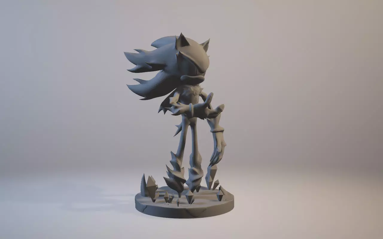 Mephiles the Dark Sonic X 3D print model_0