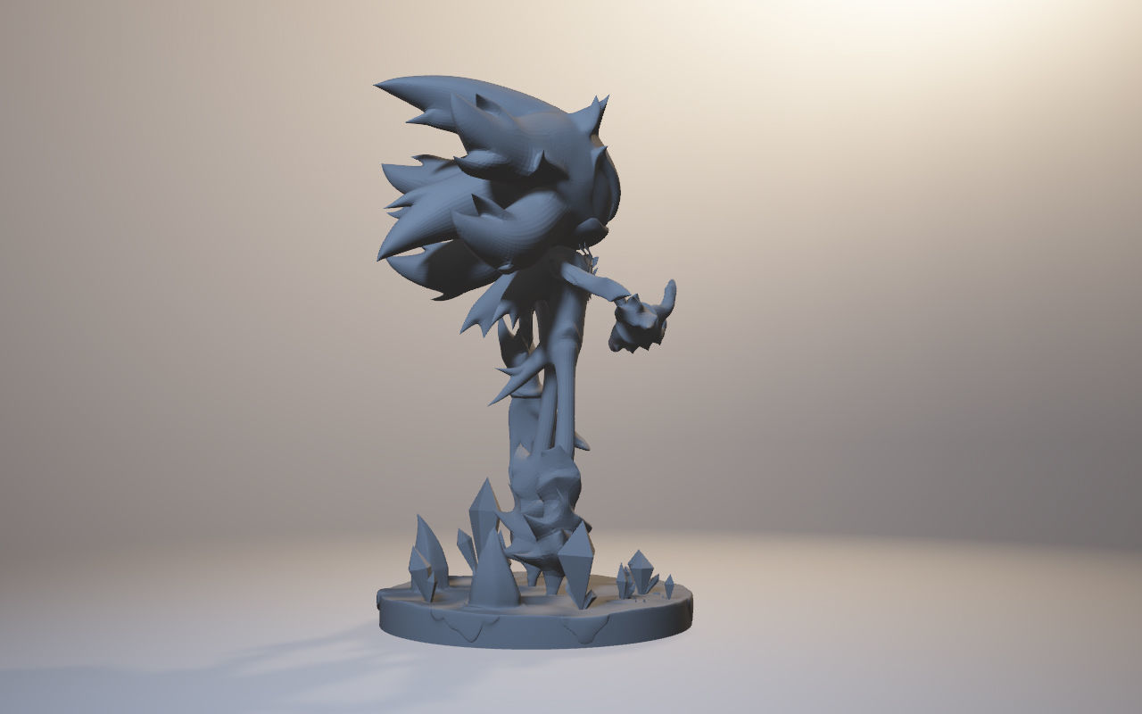 Mephiles the Dark Sonic X 3D print model_4