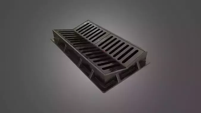 Sewer Grate - 4K PBR Game Ready