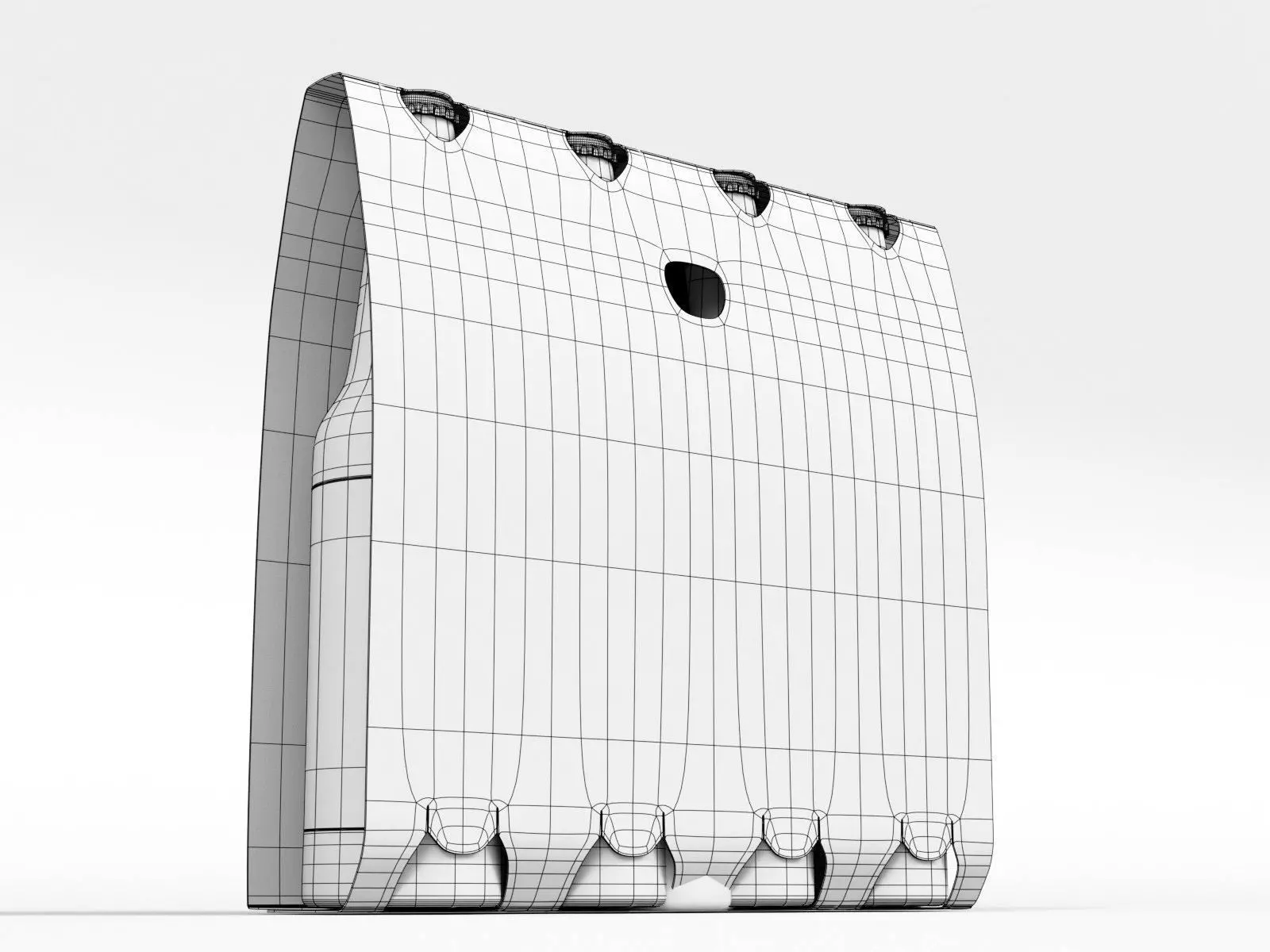 4 pack of 330ml bottles in a thin sleeve 3D model_11