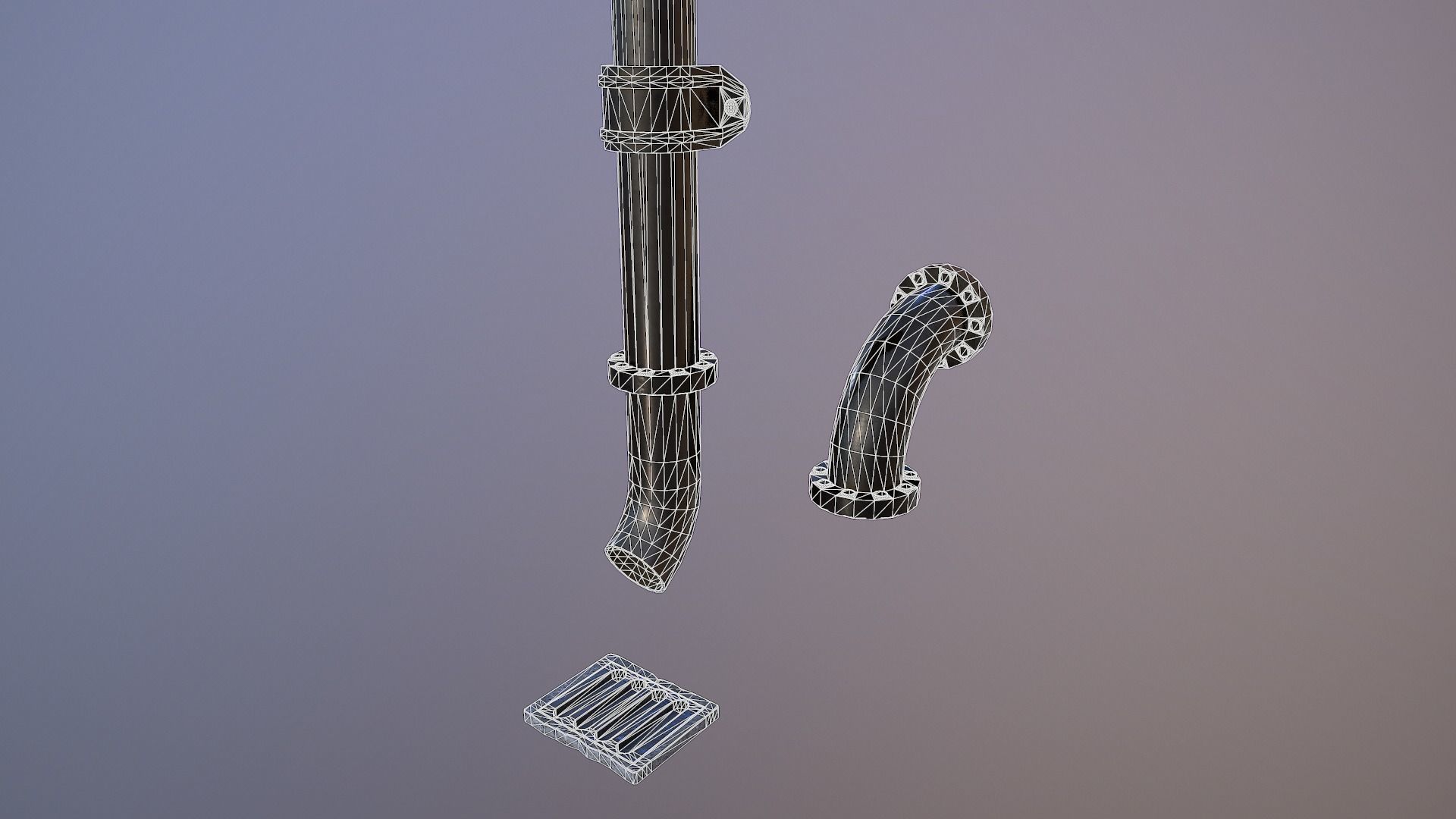 Drain Pipe Collection - 4K PBR Game Ready Low-poly 3D model_2