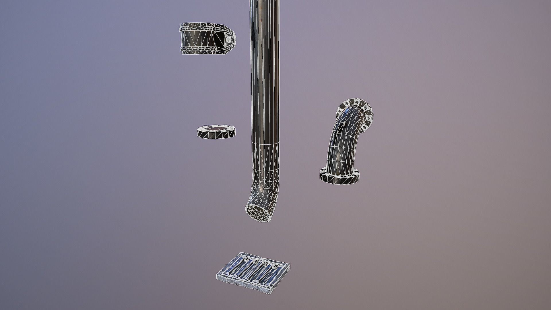 Drain Pipe Collection - 4K PBR Game Ready Low-poly 3D model_8