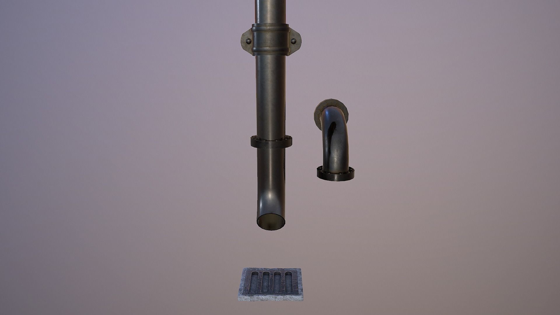 Drain Pipe Collection - 4K PBR Game Ready Low-poly 3D model_4