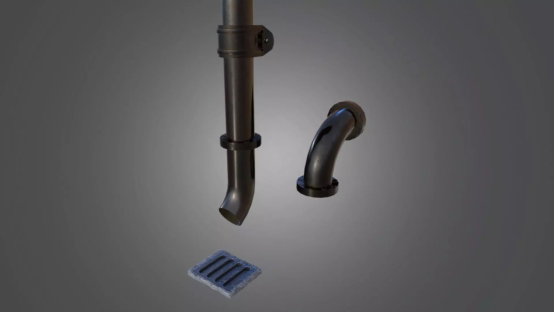 Drain Pipe Collection - 4K PBR Game Ready Low-poly 3D model_0