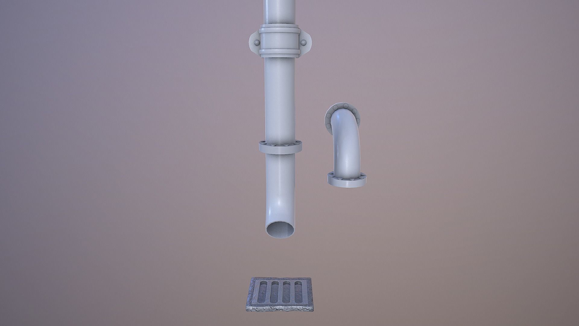 Drain Pipe Collection - 4K PBR Game Ready Low-poly 3D model_6