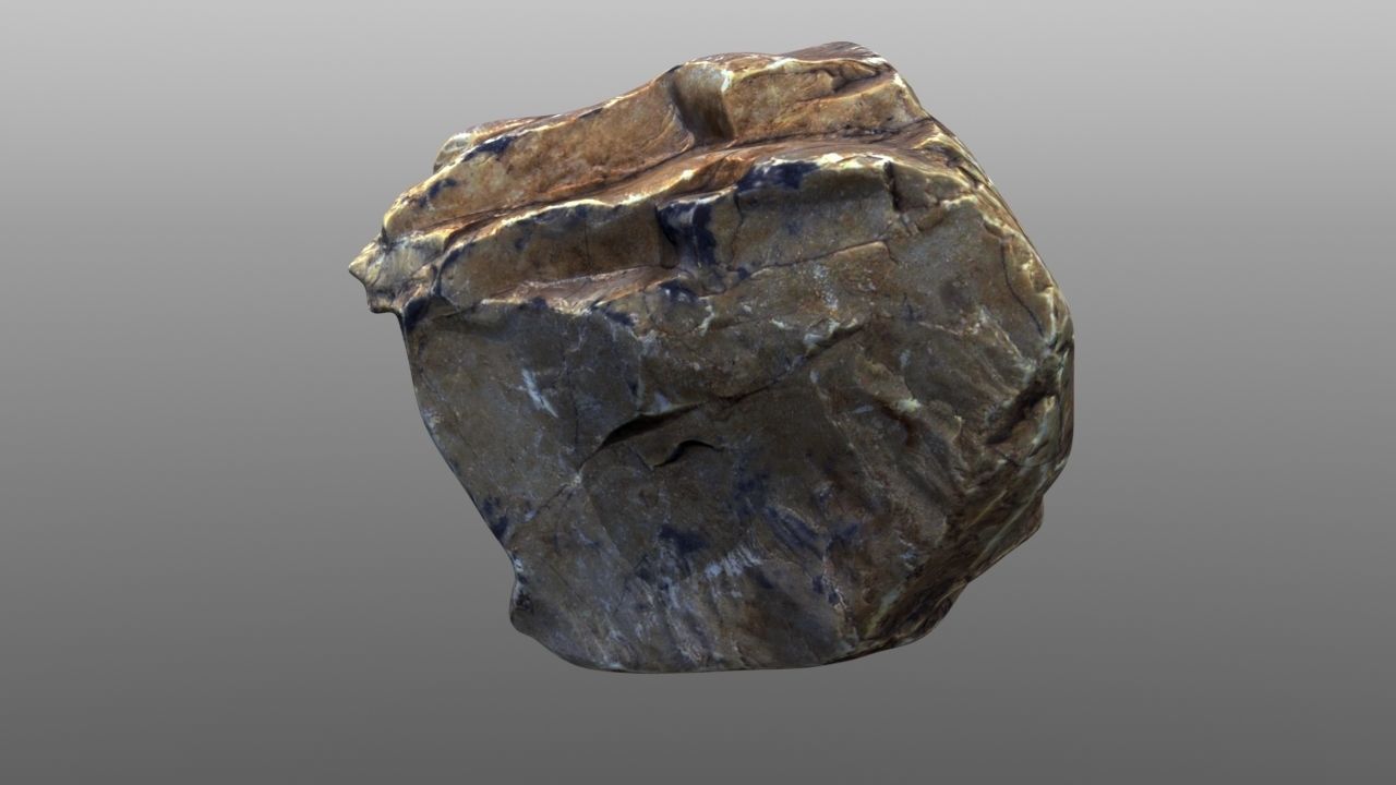 Rock low poly 3D model Low-poly 3D model_7