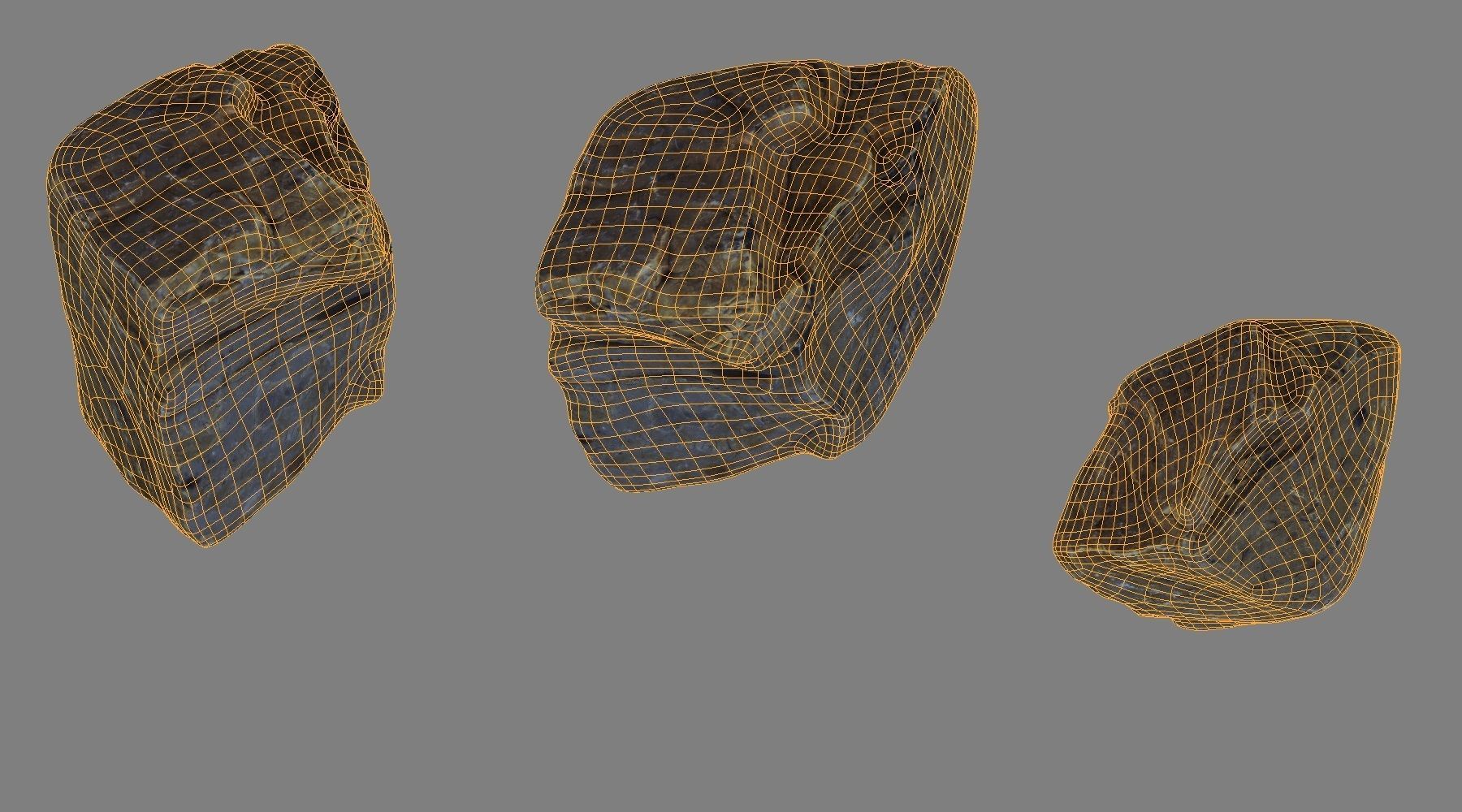 Rock low poly 3D model Low-poly 3D model_10