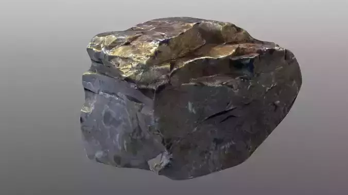 Rock low poly 3D model