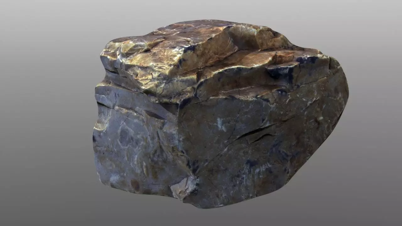 Rock low poly 3D model Low-poly 3D model_0