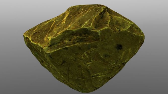 Rock low poly 3D model Low-poly 3D model