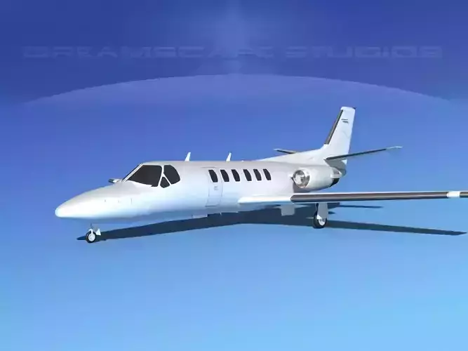 Cessna 550 Citation II White Livery