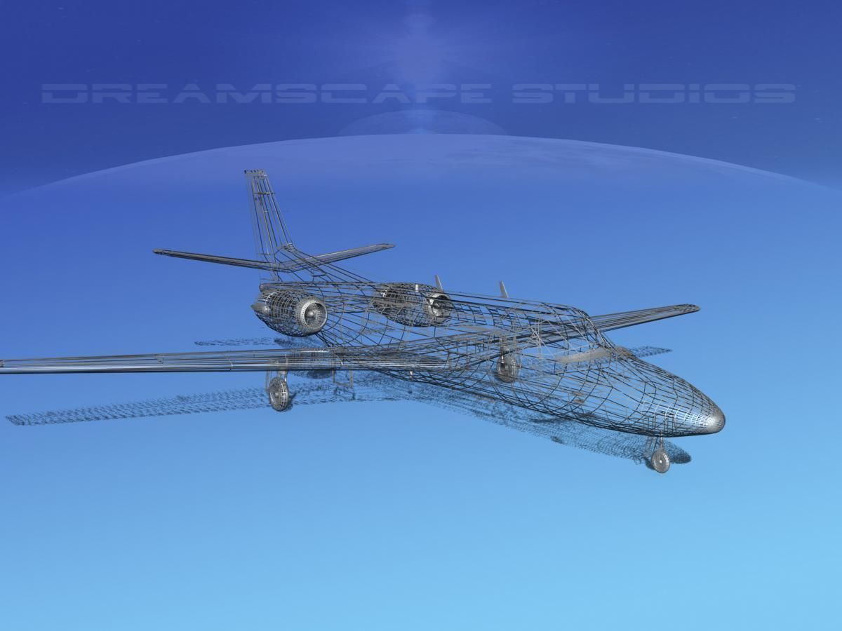 Cessna 550 Citation II White Livery 3D model_12