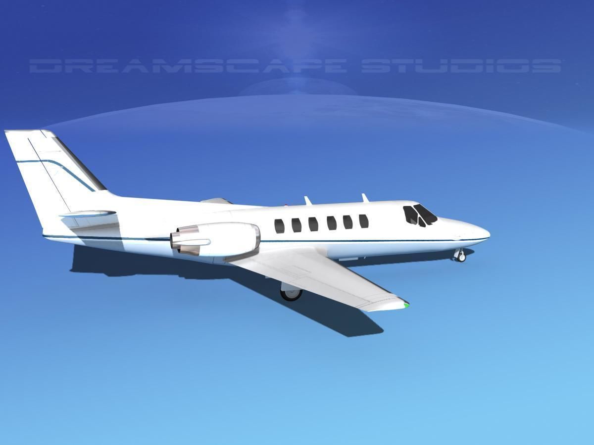 Cessna C550 Citation II V03 3D model_4