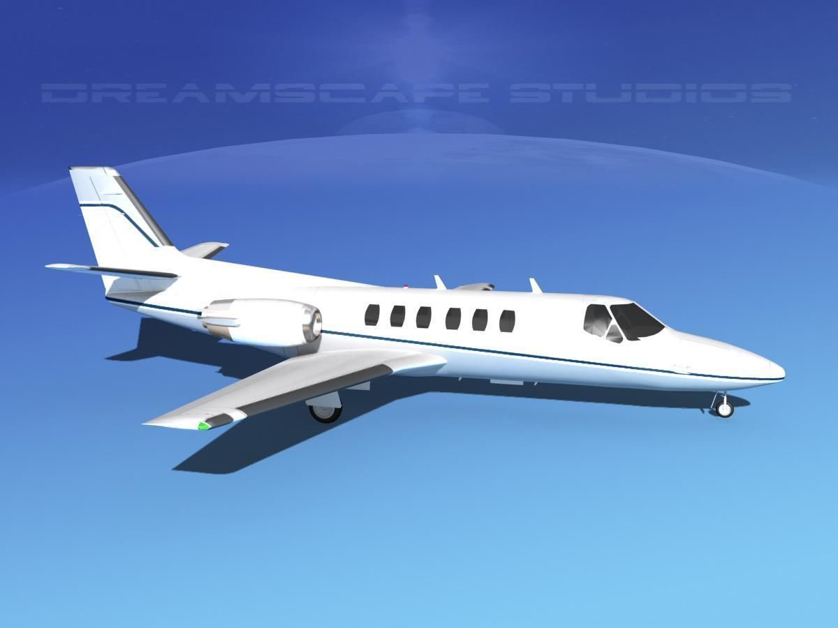 Cessna C550 Citation II V03 3D model_3