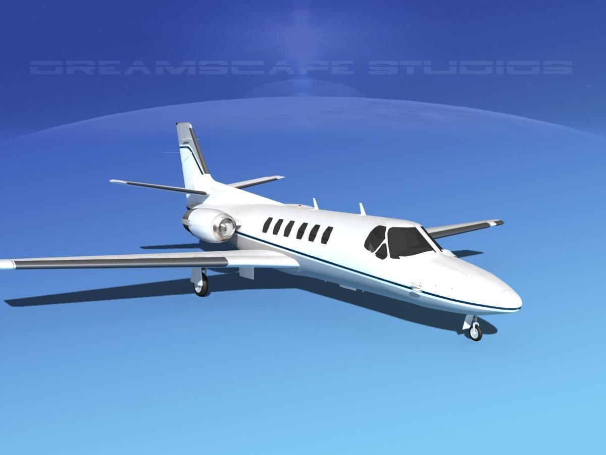 Cessna C550 Citation II V03 3D model_2